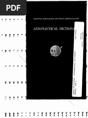 Naca Tm Aeronautical Dictionary Aerodynamics Aircraft