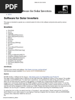 Software For Solar Inverters