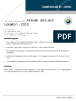 UK Business: Activity, Size and Location - 2013