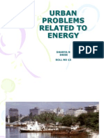 Urban Problems Related To Energy