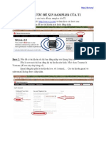 Các bước để xin samples của TI PDF