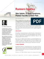 Runners Injuries: Shin Splints, IT Band Syndrome, Plantar Fasciitis and Knee Pain