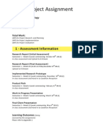 Level 6 Project Assignment: 1 - Assessment Information