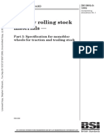BS 5892-3 1992 Railway Rolling Stock Materials - Part 3 Specification For Monobloc Wheels For Traction and Trailing Stock PDF