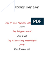 That Others May Live: Day 1/ Accel /dynamic Effort