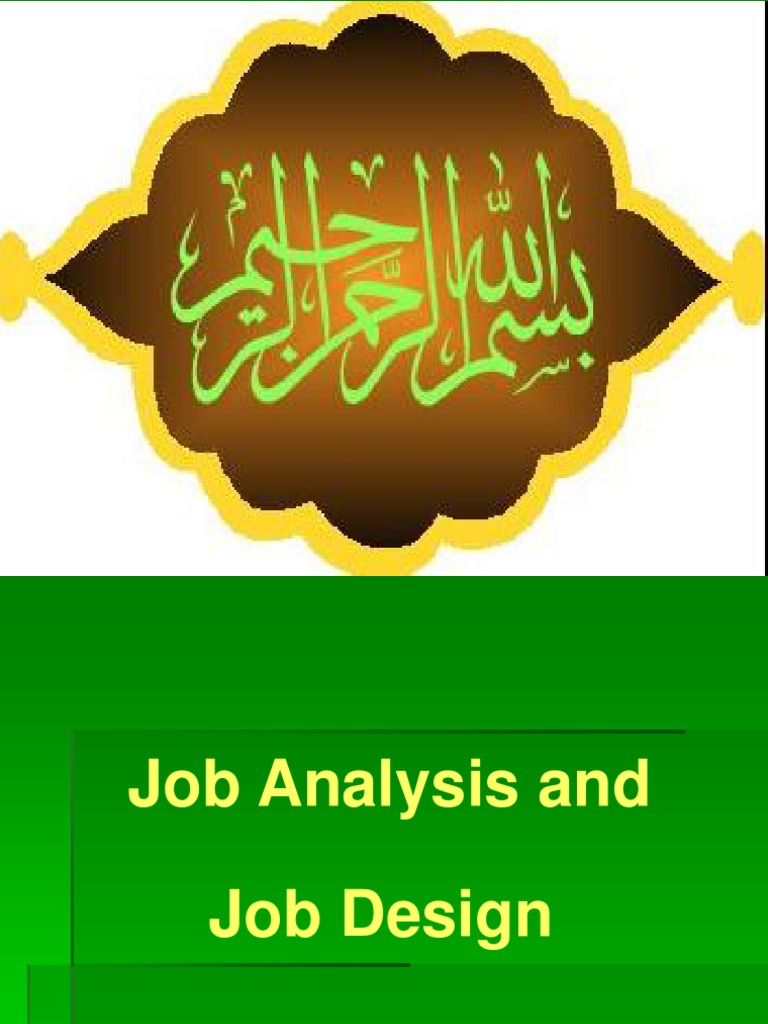 WORKFLOW ANALYSIS AND JOB DESIGN visual data 7