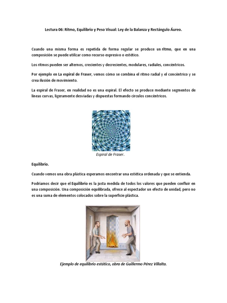 Lectura 06 - Ritmo, Equilibrio y Peso Visual | PDF | Ritmo | Rectángulo, image size:768x1024
