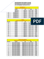 Rol Examenes Parciales PEB 2013 II