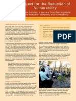 Project for the Reduction of Vulnerability (PROV):Lessons from Micro Bankers Trust Banking Model in the Reduction of Poverty and Vulnerability