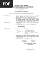 Contoh Surat Penunjukan Bendahara BOS