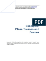Plane Trusses and Frames Examples