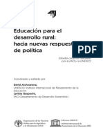 Educacion y Dllo Rural Fao 2004