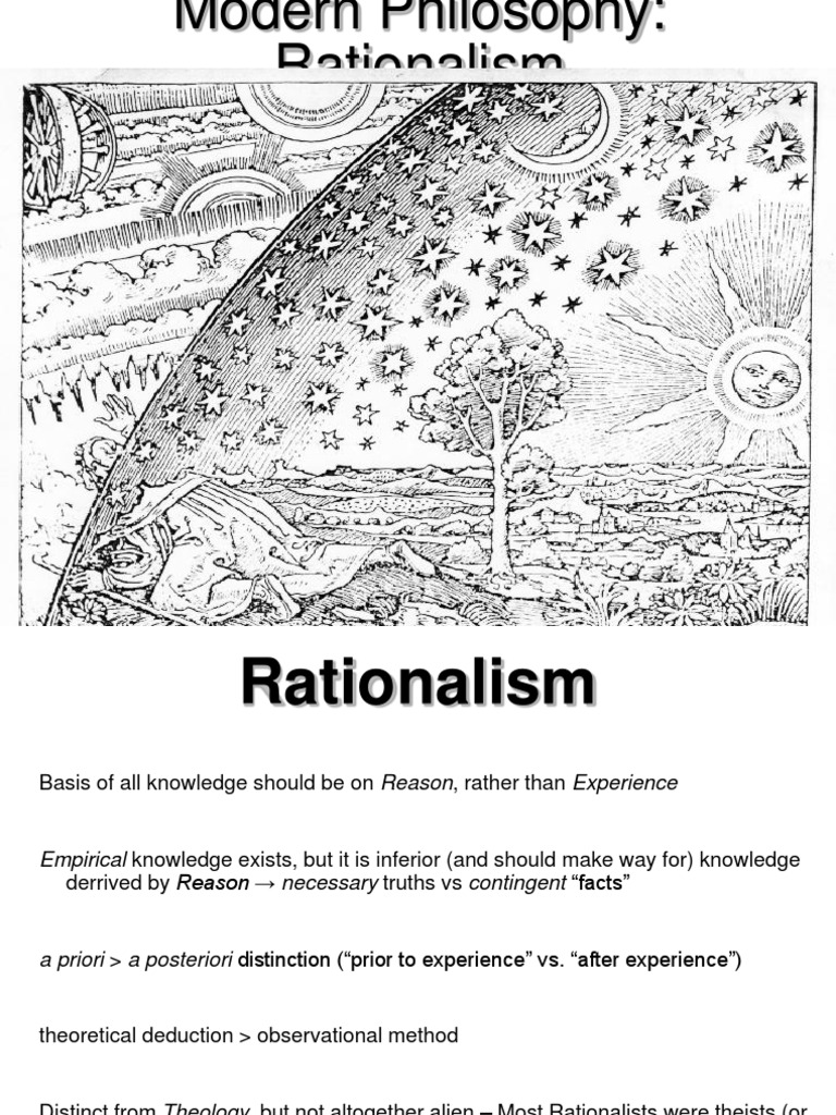 Rationalism PDF Rationalism A Priori And A Posteriori