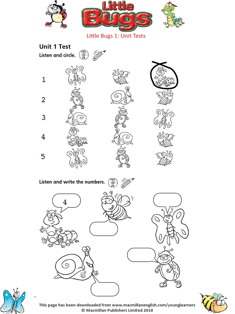 Little Bugs Tests | PDF