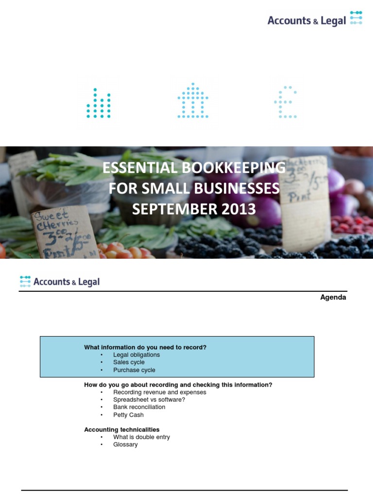 Essential Bookkeeping for Small Businesses | PDF | Debits And Credits ...
