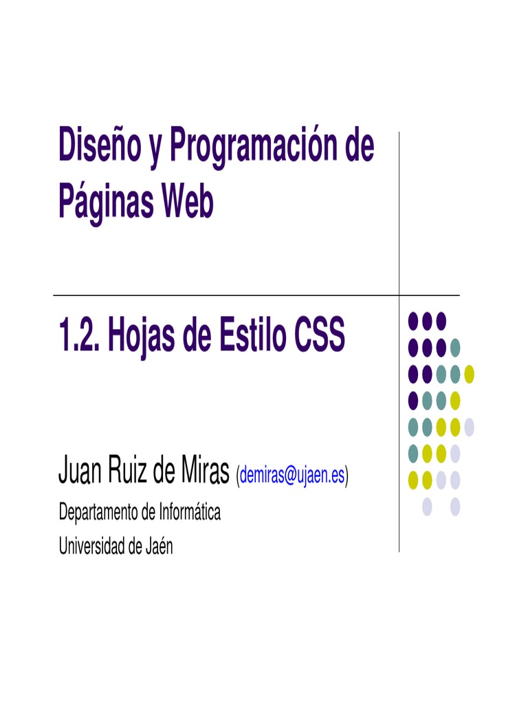 css.pdf | Hojas de estilo en cascada | HTML
