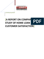 54199223 a Report on Comparative Study of Home Loan Amp Customer Satisfaction