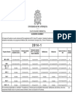 Calendario Academico 2014 1 Medicina Udea