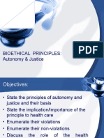 Principles of Autonomy & Justice