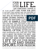 The Holstee Manifesto 8.5x11