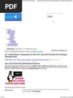 25 Useful Basic Commands of APT-GET and APT-CACHE For Package Management