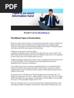 Download The Different Types of Archery Bows by Zaliha Nor Mohamed SN17308152 doc pdf