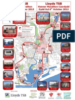 2013 Lloyds TSB Cardiff Half Marathon Route Map