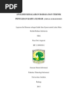 Download Contoh Laporan Analisis Kesalahan Bahasa Indonesia by nisundwi SN173090902 doc pdf