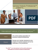 The Certified Business Analysis Professional™ (CBAP™)