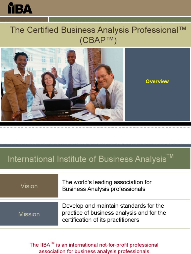 The Certified Business Analysis Professional™ (CBAP™) | PDF | Business ...