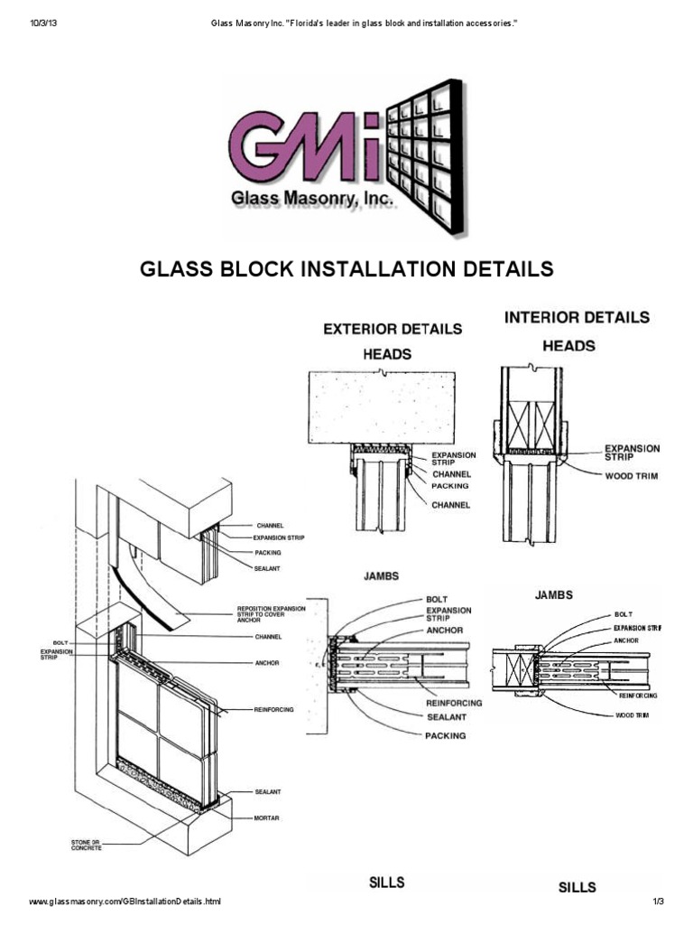 Glass Masonry Inc. - Florida's Leader in Glass Block and Installatidfon ...
