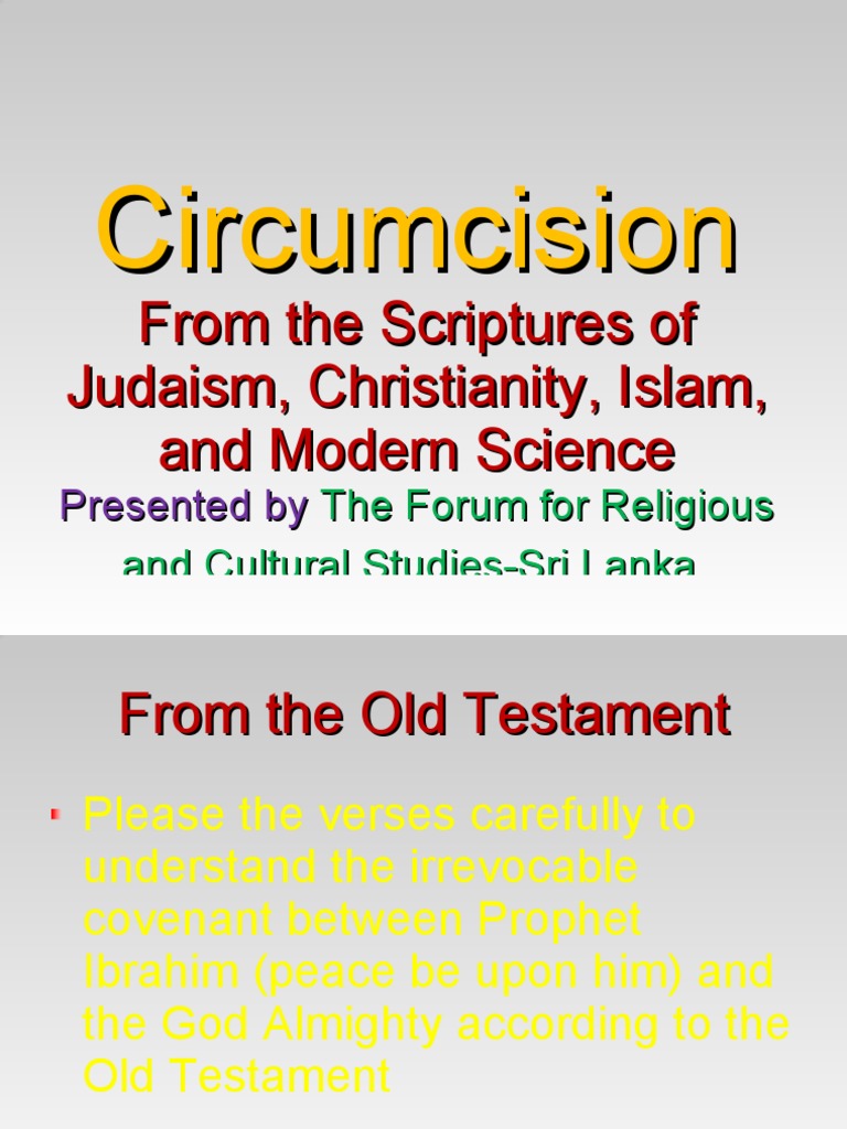 Circumcision Circumcision Covenant Biblical