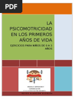 Ejercicios psicomotricidad 0 a 3 años