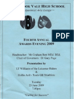 Woodbrook Vale High School Awards Programme 2009