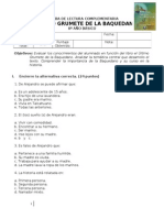 PRUEBA LECTURA COMPLEMENTARIA. EL ULTIMO GRUMETE DE LA BAQUEDANO. 8º AÑO