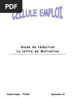 Mdele lettre de motivation et CV  Swap (Finance 