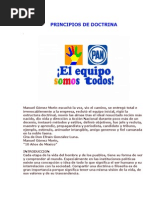 Principios de Doctrina