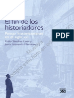 Sanchez Leon_El Fin de Los Historiadores