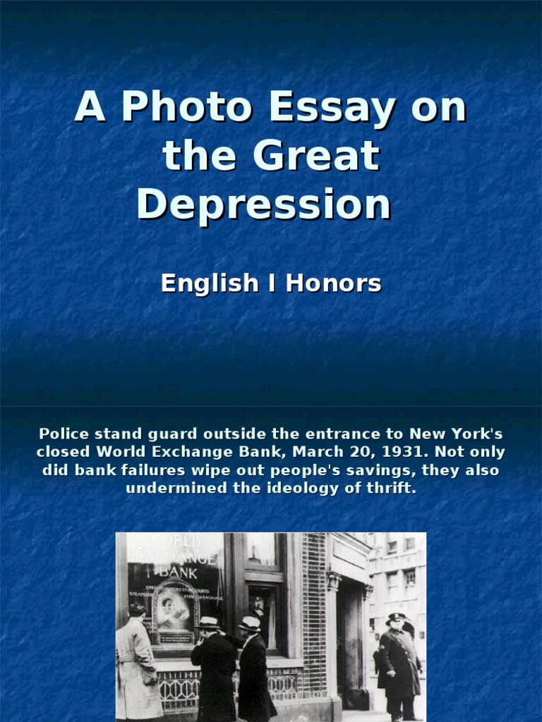 what is the great depression essay