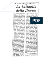 Gian Carlo Ferretti, La Battaglia Della Lingua, 1965