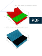 Plot3D 4 X, 3, X, 10, 10, Y, 10, 10, Axeslabel X, Y, Z, Plotstyle Red, Green