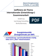 Energieeffizienz als Thema internationaler (Entwicklungs-)zusammenarbeit