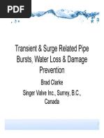 SingerValvePowerPoint - Transient and Surge Related Pipe Bursts