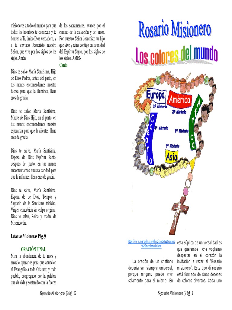 Rosario Misionero | PDF | María, madre de Jesús | Oración