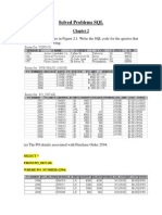 Solved Problems SQL