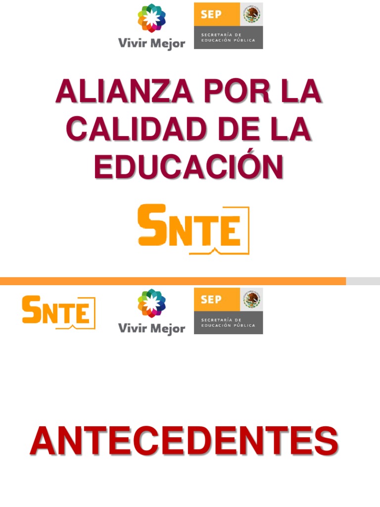 Alianza Por La Calidad Educativa | PDF | Evaluación | Educación primaria