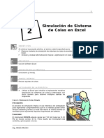 Laboratorio 02 - Simulacion de Sistemas de Colas en Excel