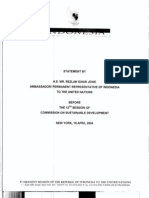 Statement By: Permanent Mission Of, The Republic of Indonesia To The United Nations