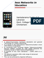 3G Wireless Networks in Higher Education by Venkatramana Reddy