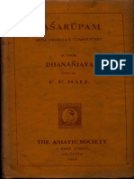 Dasarupam of Dhananjaya - F E Hall